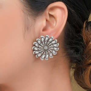 Meera Jaipur Mayuri Fashion <b>Stud</b> Earrings - Product Image 1