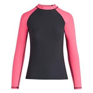 Camiseta de Protección Solar de Manga Larga para Mujer, Color Amarillo y Blanco, Anti-UV, Spandex y Poliéster - Product Image 2
