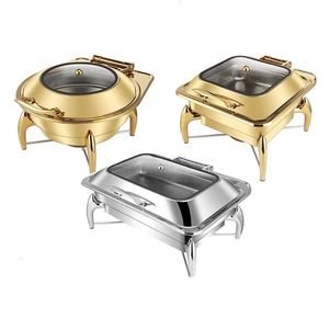 Réchaud à buffet en acier inoxydable de qualité supérieure pour hôtel, restauration, mariage, fête, célébration - Product Image 5