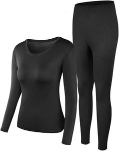 OEM/ODM Pantalones Deportivos de Poliéster Transpirables y Cálidos para Invierno, Traje de Ropa Interior Térmica Larga para Mujer - Product Image 1