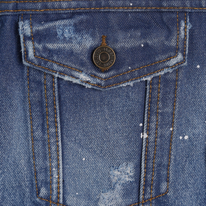 Veste en jean décontractée pour homme 100% coton, denim bleu épais, confortable, marque privée disponible, commande en gros - Product Image 6