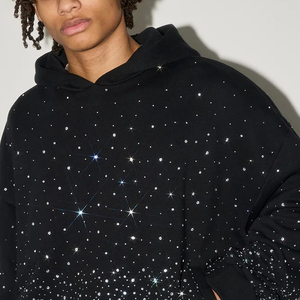 Sudaderas con Pedrería Personalizadas con Logotipo, Talla y Color, para Hombre, 100% Algodón, MOQ Bajo, Ropa Urbana - Product Image 6