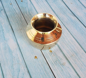 Kalash en laiton traditionnel, pot à eau décoratif pour la Pooja, récipient hindou pour la prière au temple, à la maison, à l'autel, pour les mariages et les cultes - Product Image 4