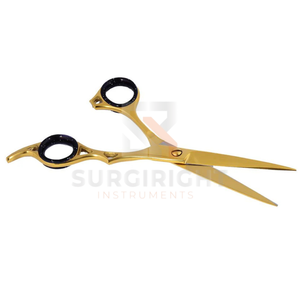 Ciseaux de barbier élégants couleur or, ciseaux professionnels pour couper les cheveux, acier inoxydable par Blush Surgical - Product Image 3