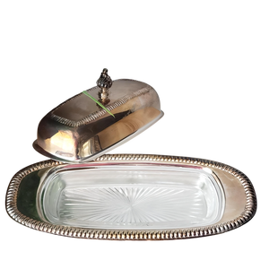 Elegant Covered Butter <b>Storage</b> Tray Set Ideal for <b>Kitchen</b> Dining Presentation Tableware Display and Everyday Serving - Product Image 1