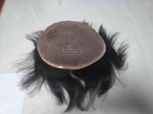 Toupee de Cabello Humano Remy Indio con Encaje Completo para Hombre, Rizado, 100% de Densidad, Corto, TAZ HAIR BANGLADESH - Product Image 3