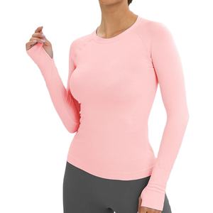 Chemises de compression à manches longues pour femmes sur mesure Yoga & Running Activewear Slim Fit Respirant Chemise de compression pour la remise en forme - Product Image 2