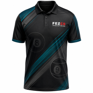 Camiseta Deportiva Transpirable de Secado Rápido para Hombre, Personalizada con el Logotipo del Equipo, Tejido de Punto Sólido, para Billar - Product Image 2