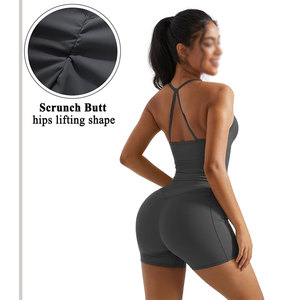 Ensemble de sport personnalisable pour femme, 2 pièces, sans couture, dos en O, pour la gym, le yoga et le fitness, collection 2026 - Product Image 5