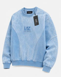 Sudadera de Algodón 100% Ecológica para Hombre, Transpirable, con Logotipo Frontal, Lavado Ácido, 420g, Sólida, Estilo Holgado, Servicio OEM, Ideal para Invierno - Product Image 2