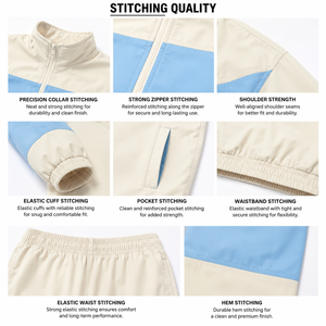 Ensemble de survêtement coupe-vent de haute qualité, respirant, nouveau design, 100% nylon, manches longues, ensemble de jogging personnalisé - Product Image 4