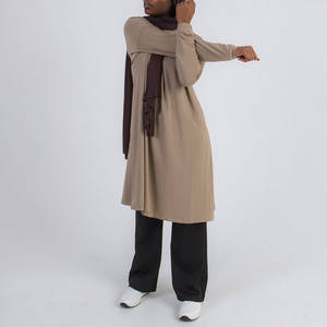 Ropa Deportiva Musulmana Personalizada para Mujer, Ropa Deportiva Modesta, Tela de Secado Rápido, Color Sólido, Traje Deportivo Musulmán para Gimnasio - Product Image 2