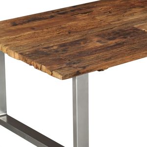Tavolino in legno massello di recupero 39.4 \ "x23.6 \" x15 \ "dimensioni eleganti mobili in legno - Product Image 6
