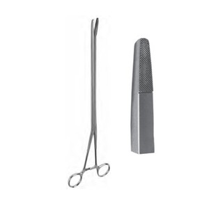 Straight VATS Needle Holder Tungsten Carbide Inserts Extra-Heavy Jaws Ratcheted 10mm Shaft 21cm Working 34cm Overall- ZETOMEDPRO - Product Image 2