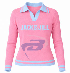 Suéter de punto verde informal para mujer de la hermandad Jack And Jill Of America con estampado de letras JAJOA, suéter con letras, personalizable con cualquier logotipo - Product Image 1