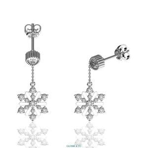 <b>Snowflake</b> Christmas Gold Stud <b>Earrings</b> Luxury Holiday Jewelry Elegant Winter Gift For Women Festive Daily Wear Glosbe - Product Image 2