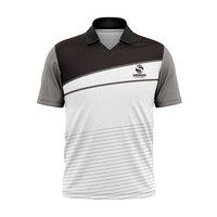 Nouvelle conception personnalisable, uniforme de cricket à manches courtes, sublimation, évacuation de l'humidité, col rabattu, uniformes de cricket