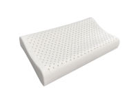 Almohada de espuma viscoelástica con contorno de látex Natural 100% al por mayor con características de masaje almohadas con función de nombre de goma estampada posicionadores