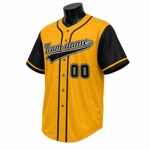 Maillot de baseball OEM de haute qualité 100 % polyester, couleur et logo personnalisés, grande taille, respirant, séchage rapide, vêtements de sport - Product Image 1