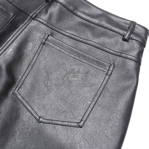 Service OEM, vente en gros de shorts en cuir pour hommes, nouvelle arrivée 2026, shorts en cuir de couleur unie pour adultes - Product Image 3