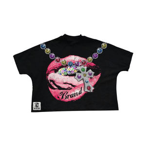 Camiseta de Alta Calidad de 280 g/m², 100 % Algodón, Estampado OEM, Corte Cuadrado, Estilo Vintage Lavado, para Hombre, Camisetas Personalizadas con Lavado Ácido - Product Image 2