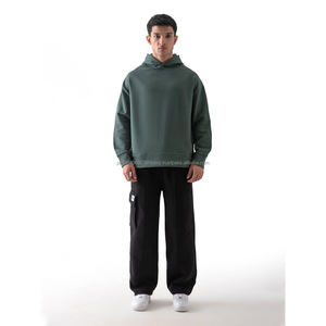 Sweat à capuche d'hiver pour homme de qualité supérieure en polyester/coton, à manches longues, surdimensionné, à prix abordable - Product Image 4