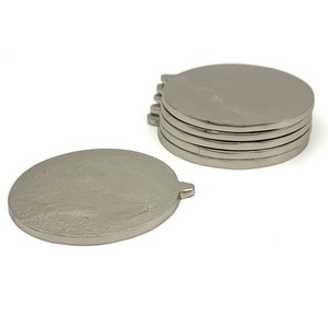 Custom Logo Stainless Steel Coasters Set Metal Drink <b>Mats</b> Modern <b>Bar</b> Decor Table Protection Silver Cup Coasters For Hotel Supply - Product Image 1