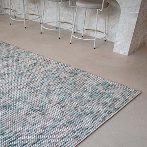 Tapis tissé à la main multicolore texturé gris beige bleu rose, tapis moderne pour salon, chambre, décoration intérieure, revêtement de sol doux - Product Image 4
