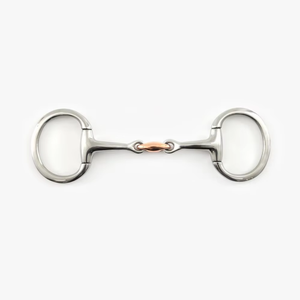 บิตม้าคุณภาพพรีเมียม บิตแบบ Snaffle พร้อมเชิงกรอบ/ที่รองแก้ม สำหรับขี่ม้า ทำจากสแตนเลสสตีล บิตแบบอังกฤษ - Product Image 3