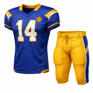 Uniformes de Fútbol Americano Estampados de Manga Corta Transpirables de Nuevo Diseño, Uniformes de Fútbol Americano Personalizados de la Mejor Calidad - Product Image 1
