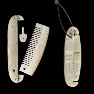 Peine para el Cabello Personalizable, Elegante y Hecho a Mano con Diseño de Animales, Ecológico, de Hueso Natural de Búfalo y Camello, con Diseño de Logotipo, Artesanía Natural - Product Image 2