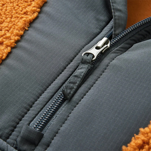 Vestes en polaire Sherpa de qualité supérieure, poids lourd, demi-zippées, en tissu de laine, légères, avec capuche - Product Image 2
