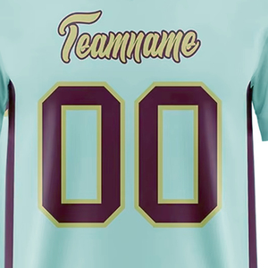 Maillots de football américain OEM imprimés, tissu respirant haute performance, options d'impression brodée, manches courtes, grandes tailles - Product Image 6