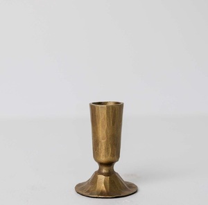 Contemporary <b>Brass</b> Candle <b>Holder</b> for Living Room Table Display Home Decoration with Sophisticated Decorative Appeal - Product Image 6