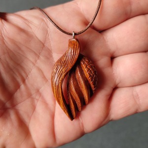 Collier en bois au design tendance et au style chic, finition lisse, prix usine en gros - Product Image 2