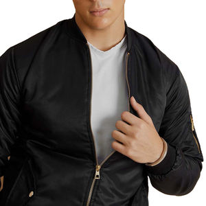 High Quality Zipper Style Waterproof Bomber <b>Jackets</b> 2026 Latest Design 100% Polyester Fabric Stand Collar Men's Bomber <b>Jackets</b> - Product Image 4
