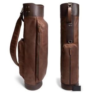 Premium Quality <b>Golf</b> Leather Bag Lightweight Multiple Pockets and Adjustable Shoulder <b>Golf</b> Bags for Sports use - Product Image 3