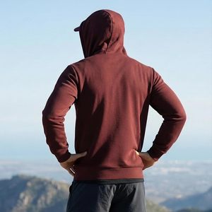 Sudadera de Hombre Transpirable de Mezcla de Algodón, Color Liso, para Gimnasio, Otoño y Primavera - Product Image 1