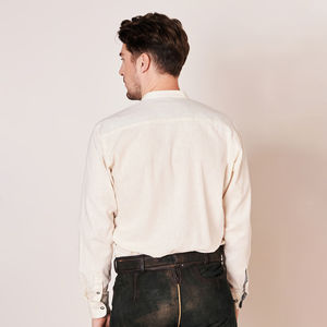 Camisas Trachten Lederhosen para Hombre - 100% Algodón, Diseño Sólido Personalizable OEM, Corte Regular - Product Image 5