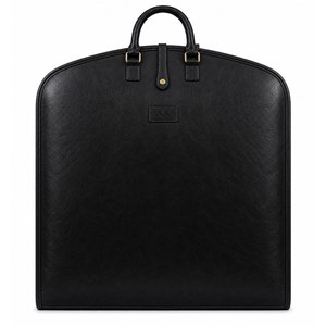 Sac de transport pour costume en cuir de vachette de qualité supérieure, fait main, robuste, avec fermeture éclair, pour voyage d'affaires décontracté et simple - Product Image 3