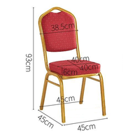 Chaises de banquet de mariage en métal noir et tissu, meubles d'hôtel modernes, vente chaude, pas cher, pour hôpital et salon, événements de restauration en plein air