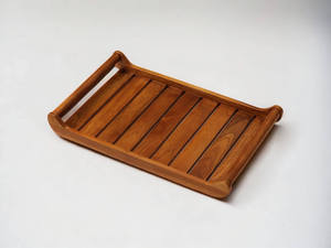 Bandeja de Comedor Rectangular de Madera de Lujo al por Mayor, Plato de Servicio para Hoteles y Restaurantes, Vajilla Elegante Estilo Teca - Product Image 4