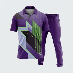 Camiseta de Cricket de Primera Calidad, Corte Regular, Logotipo del Equipo, Cuello Camisero, Transpirable, 100% Poliéster, Secado Rápido, Antibacteriana - Product Image 2