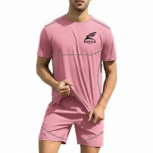 High Quality Men Shirt and Short <b>Twin</b> <b>Sets</b> Casual Button Down Beach Wear Short Sleeve <b>Twin</b> <b>Set</b> - Product Image 3
