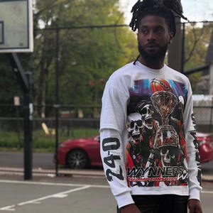 T-shirts pour hommes de qualité supérieure en coton 100% à manches courtes, imprimés en sérigraphie, 220g, poids lourd, respirants, anti-rides, écologiques - Product Image 1