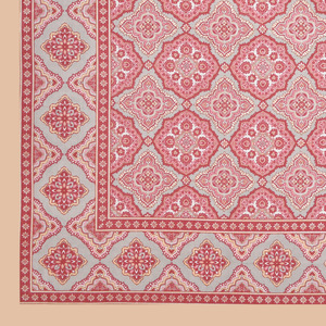 Heritage <b>King</b> Size Jaipuri Cotton Bedsheet Pink Ethnic Print Bedding Set for Home Hotel and Resort Use - Product Image 2