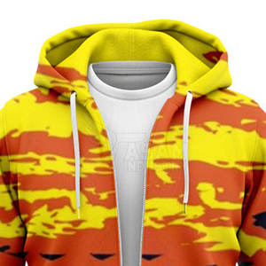 Sweat à capuche zippé sérigraphié, design tendance et élégant pour tenues décontractées - Product Image 3