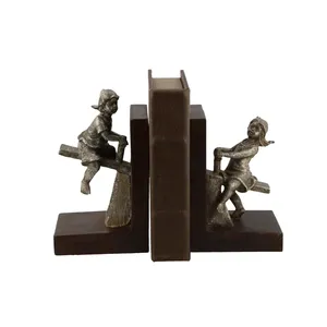 Premium Handmade Gravure Printed Metal <b>Book</b> Stand Elegant Reading Rack <b>Study</b> Rooms Vintage Gold-Plated Aluminium Figurine - Product Image 3