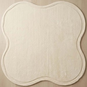 Tapis moderne en forme de nuage irrégulier, doux et moelleux, couleur crème, minimaliste, pour salon, chambre, chambre d'enfant, décoration intérieure - Product Image 5