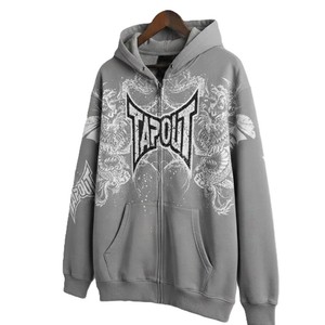 Sudadera con Capucha Negra para Hombre Tapout, con Estampado de Dragón, Diseño Deportivo, Corte Regular, Invierno, Impresión Digital, 100% Algodón - Product Image 4
